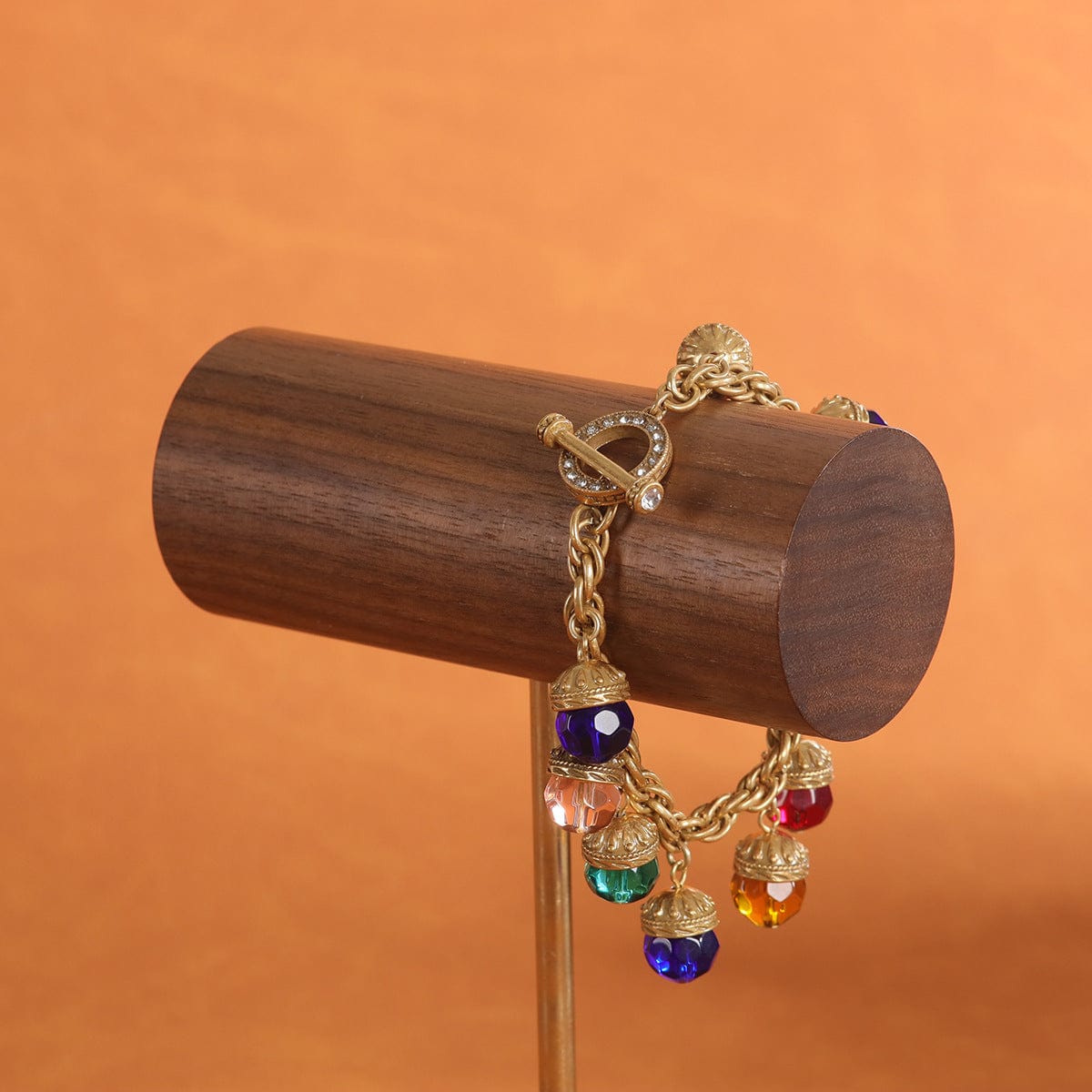 Mypinknyc Colored Glass Bead Bracelet