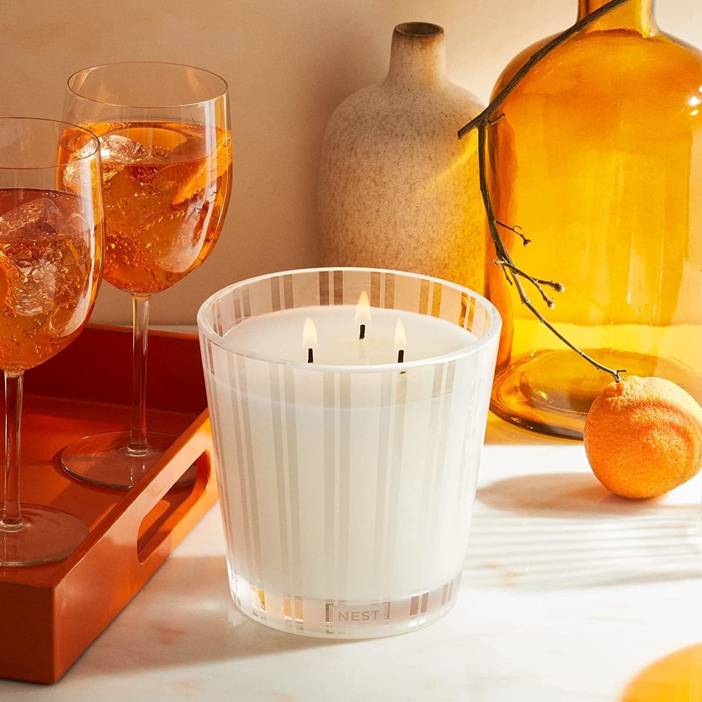 Mypinknyc Floral Fragrance 3-Wick Candle