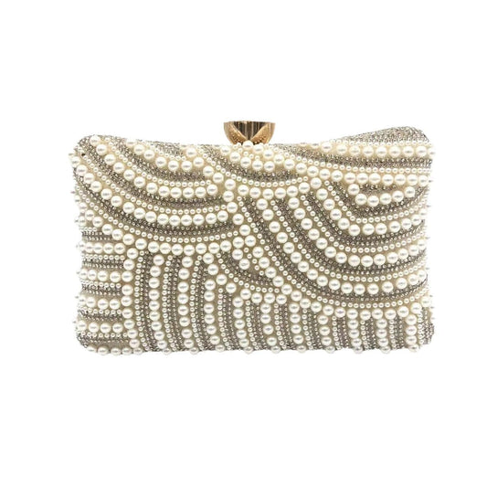 Mypinknyc Handmade Beaded Clutch