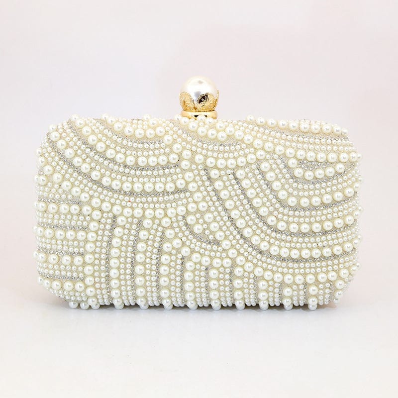 Mypinknyc Handmade Beaded Clutch