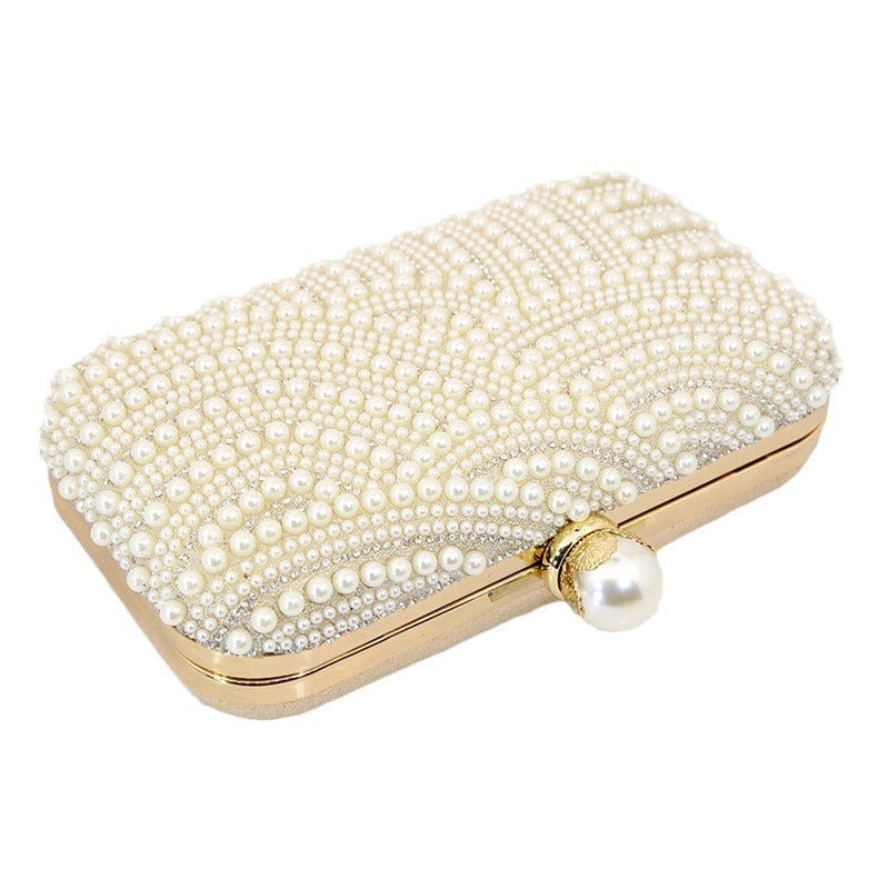 Mypinknyc Handmade Beaded Clutch