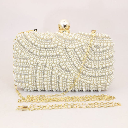 Mypinknyc Handmade Beaded Clutch