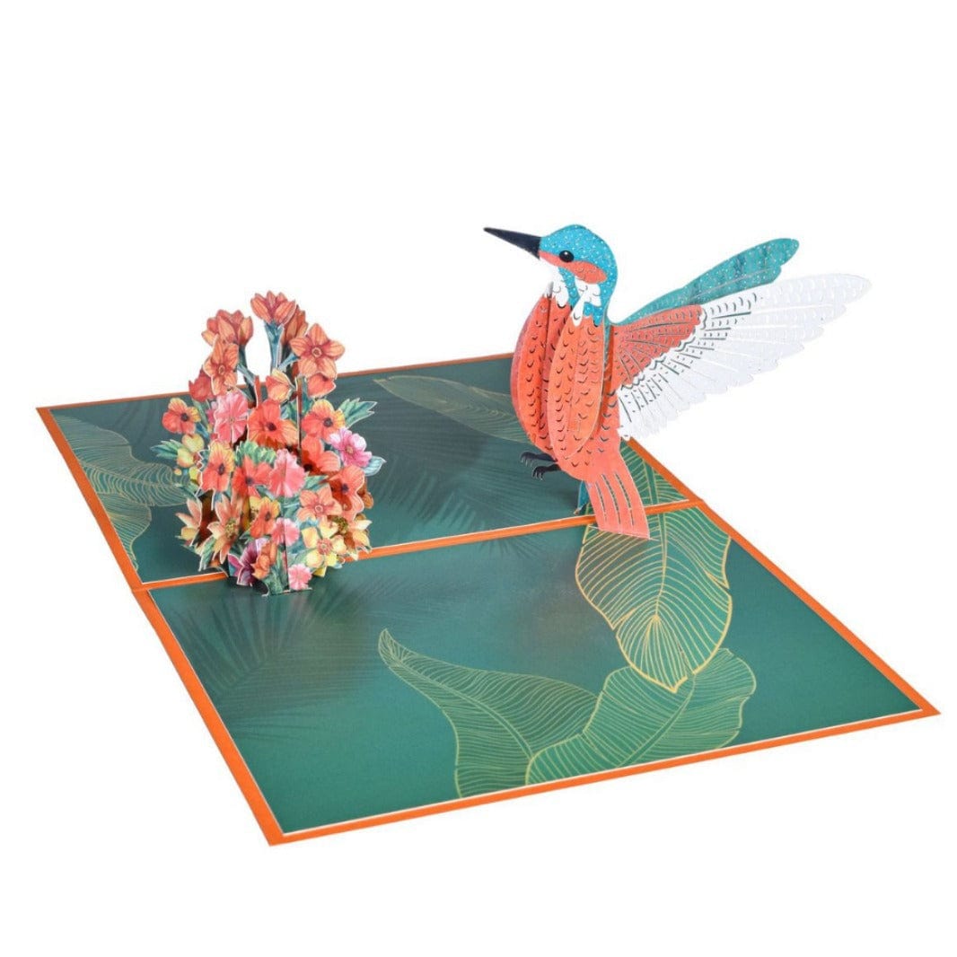 Mypinknyc Hummingbird 3D Greeting Popup Card