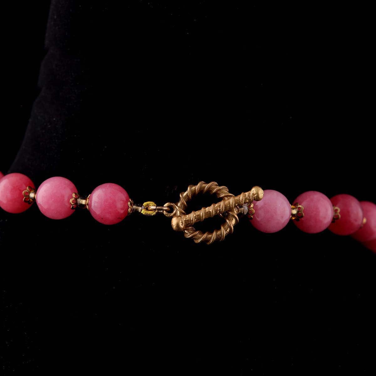 Mypinknyc Pink Glass Beads Necklace