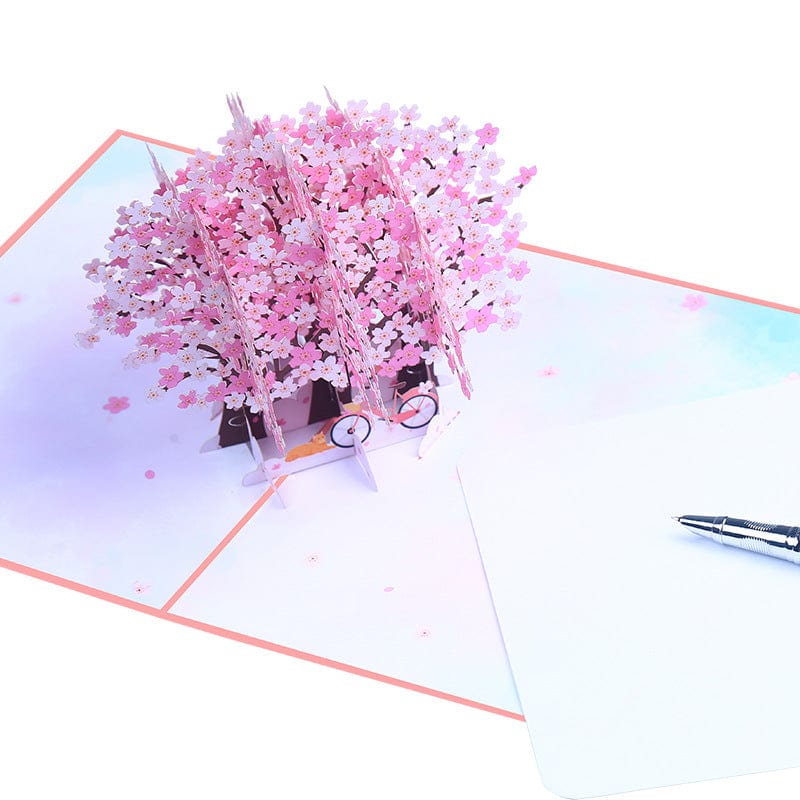 Mypinknyc Sakura 3D Greeting Popup Card